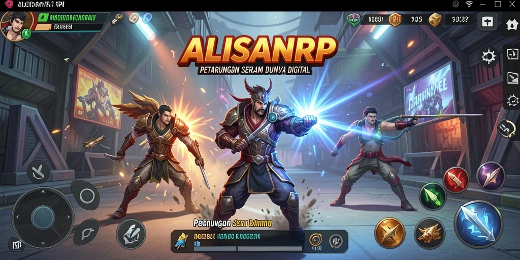 Screenshot gameplay ALISANRP menampilkan aksi pertarungan yang seru.