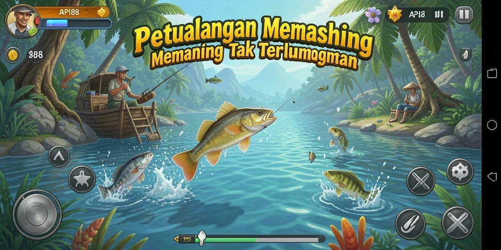 Tangkapan ikan besar dalam petualangan memancing yang menakjubkan.