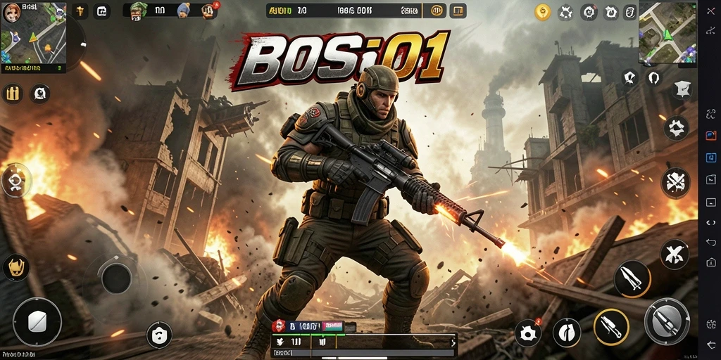 Tampilan gameplay yang mendebarkan dari BOS01 di dunia ARPG.