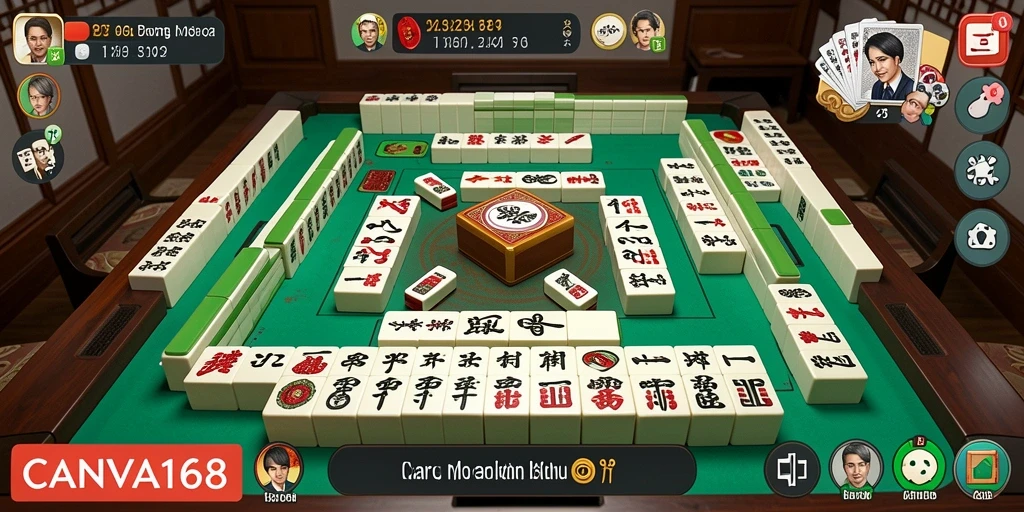 Screenshot gameplay <strong>CANVA168</strong> dengan tantangan Mahjong yang seru.