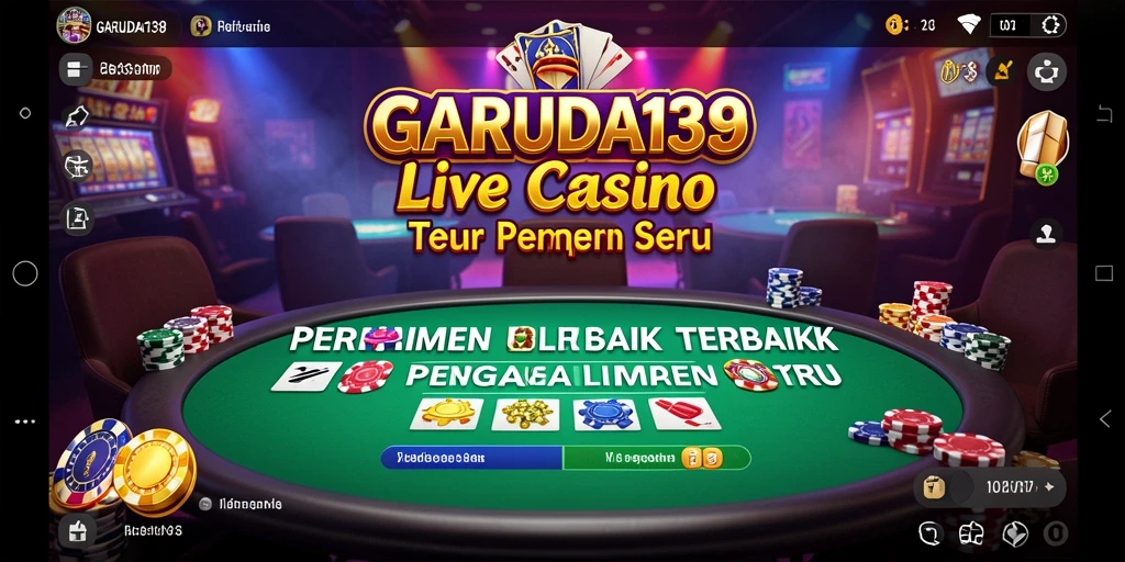 Tampilan gameplay Live Casino yang menarik dan interaktif di GARUDA138.