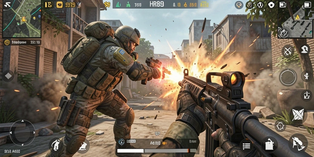 Gameplay menarik dan mendebarkan di HR89 dengan aksi TPS yang intens.
