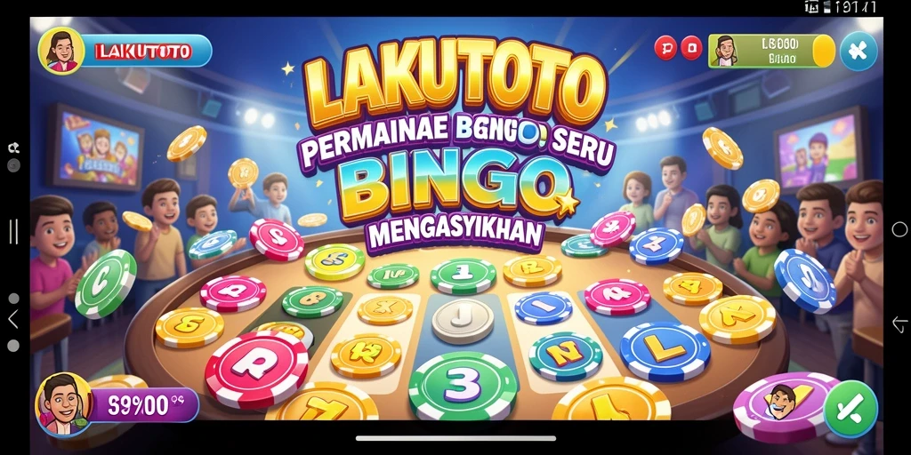 Screenshot menampilkan gameplay seru saat bermain Bingo di LAKUTOTO.