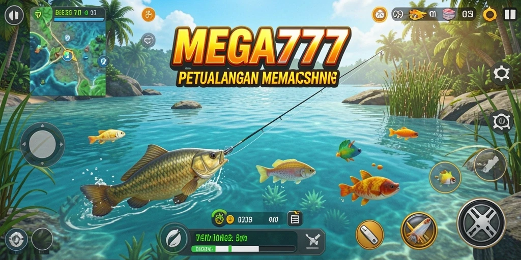 Gameplay menarik memancing ikan di MEGA777.