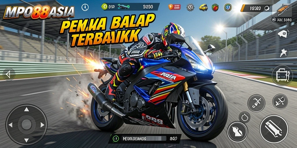 Screenshot MPO88ASIA menampilkan pengalaman balap motor yang mendebarkan dan realistis.