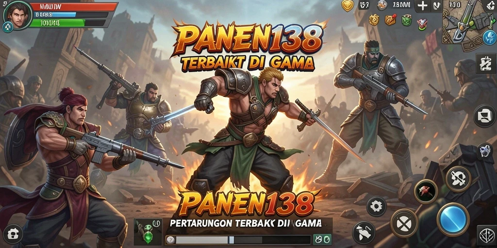 Tampilan gameplay seru di PANEN138 dengan pertarungan epik.