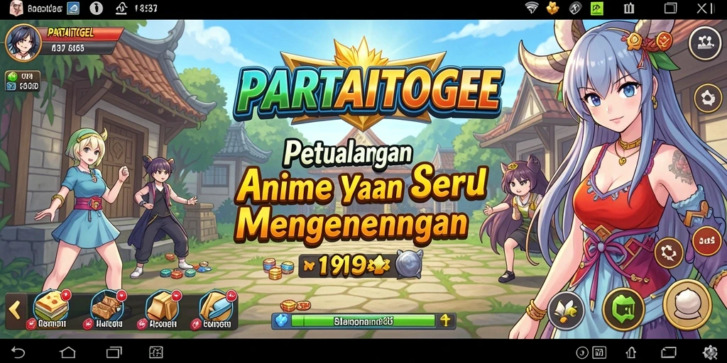 Tampilan menarik dari gameplay PARTAITOGEL dengan karakter Anime yang ikonik.