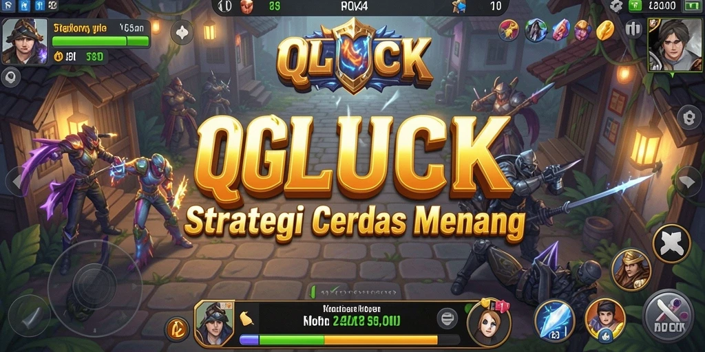 Tampilan menarik dari QGLUCK saat menampilkan gameplay Strategy yang intens.