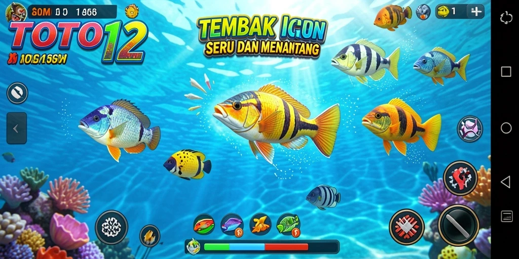 Tangkapan layar gameplay Tembak Ikan yang seru dan menarik.